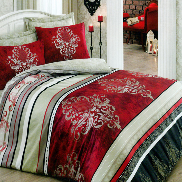 Picture of Family bed Coverlet set, 100% cotton double 3 pieces, size 240 x 240 Model 1008