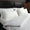 Picture of BedNHome Duvet cover set- Satin, Stripe, White Single