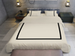 Picture of BedNHomeDecorative Ivory duvet cover, Inner Border design Single