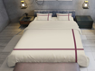 Picture of BedNHome Decorative Ivory duvet cover, Cross design Duble