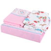 Picture of family bed sheet set, printed 70% double  cotton, elastic, 4 pieces, size180x200