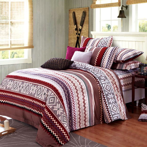Picture of Family Bed Sheet Set 100% Cotton 3 Pieces Size 180 cm X 250 cm model 4013