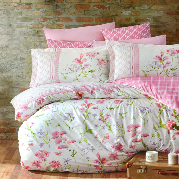 Picture of Family Bed Sheet Set 100% Cotton 4 Pieces Size 240 cm X 250 cm model 1018