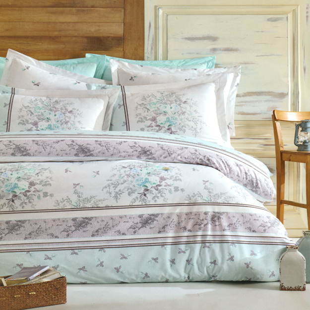 Picture of Family Bed Sheet Set 100% Cotton 4 Pieces Size 240 cm X 250 cm model 1017