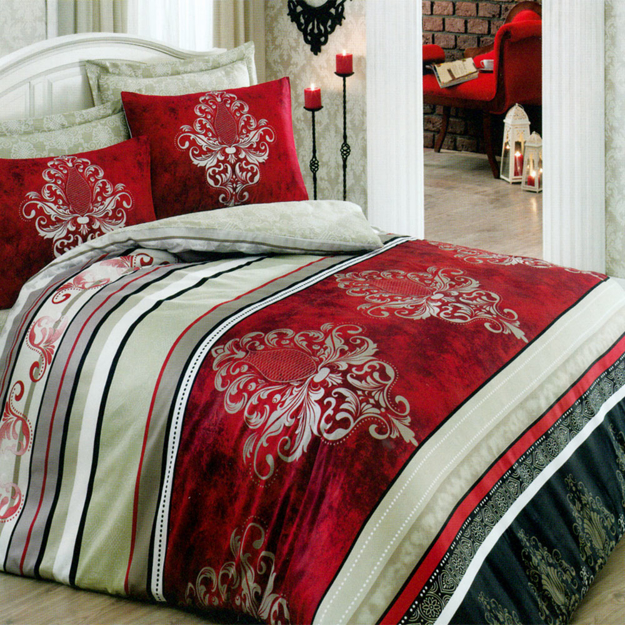Picture of Family Bed Sheet Set 100% Cotton 4 Pieces Size 240 cm X 250 cm model 1008