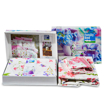 Picture of Family Bed Sheet Set 100% Cotton double flat   4 pieces of acetate size 180 X200 model 1018