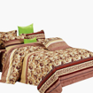 Picture of Family Bed Bedding Set Cotton Satin 4 Pieces double  Elastic Size180 x 200 model 4015