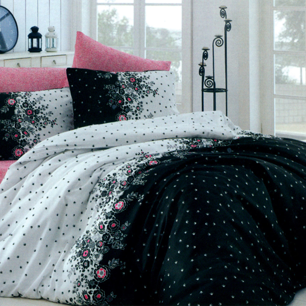 Picture of Family Bed Coverlet  Set, Printed Cotton Touch 70% Cotton double  3 Pieces Size 240 x 240 model 129