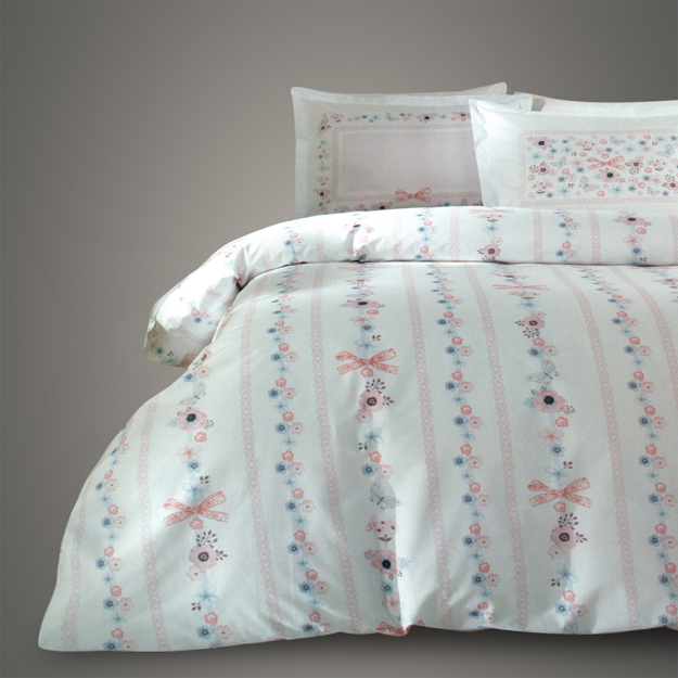 Picture of Family Bed Coverlet  Set, Printed Cotton Touch 70% Cotton double  3 Pieces Size 240 x 240 model 182