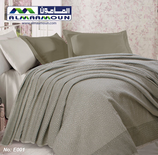 Picture of AL Maamoun Coverlet Jacquard  Shershoba  Fabric Size 220x240 Model E001 -