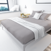 Picture of BedNHome Fitted bed sheet set- Light Gray 100 cm