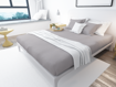 Picture of BedNHome Fitted bed sheet set- Light Gray 100 cm