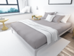 Picture of BedNHome Fitted bed sheet set- Light Gray 180 cm