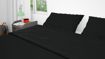 Picture of BedNHome Fitted bed sheet set- Black 100 cm