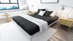 Picture of BedNHome Fitted bed sheet set- Black 180 cm