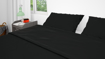 Picture of BedNHome Fitted bed sheet set- Black 200 cm