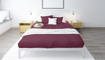 Picture of BedNHome Fitted bed sheet set- Maroon 100 cm