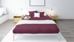 Picture of BedNHome Fitted bed sheet set- Maroon 180 cm