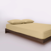 Picture of BedNHome Fitted bed sheet set- Tan 140 cm