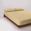 Picture of BedNHome Fitted bed sheet set- Tan 120 cm