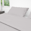 Picture of BedNHome Flat bed sheet set- Light Gray Double