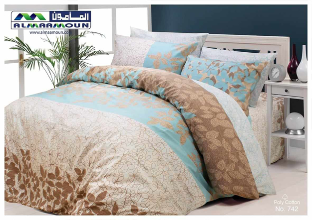 Picture of Al Maamoun Bed Sheet Set 4 Pieces 65% Cotton Size 180x240 model 742