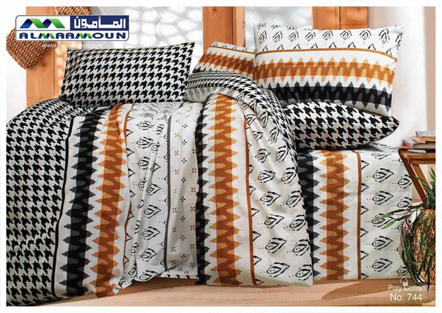 Picture of Al Maamoun Bed Sheet Set 4 Pieces 65% Cotton Size 180x240 model 744