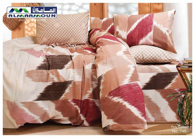 Picture of Al Maamoun Bed Sheet Set 4 Pieces 65% Cotton Size 180x240 model 746